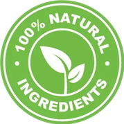 Natural ingredients leaf roundel