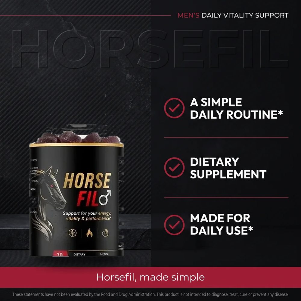 HorseFil why-this-product panel describing a simple daily routine